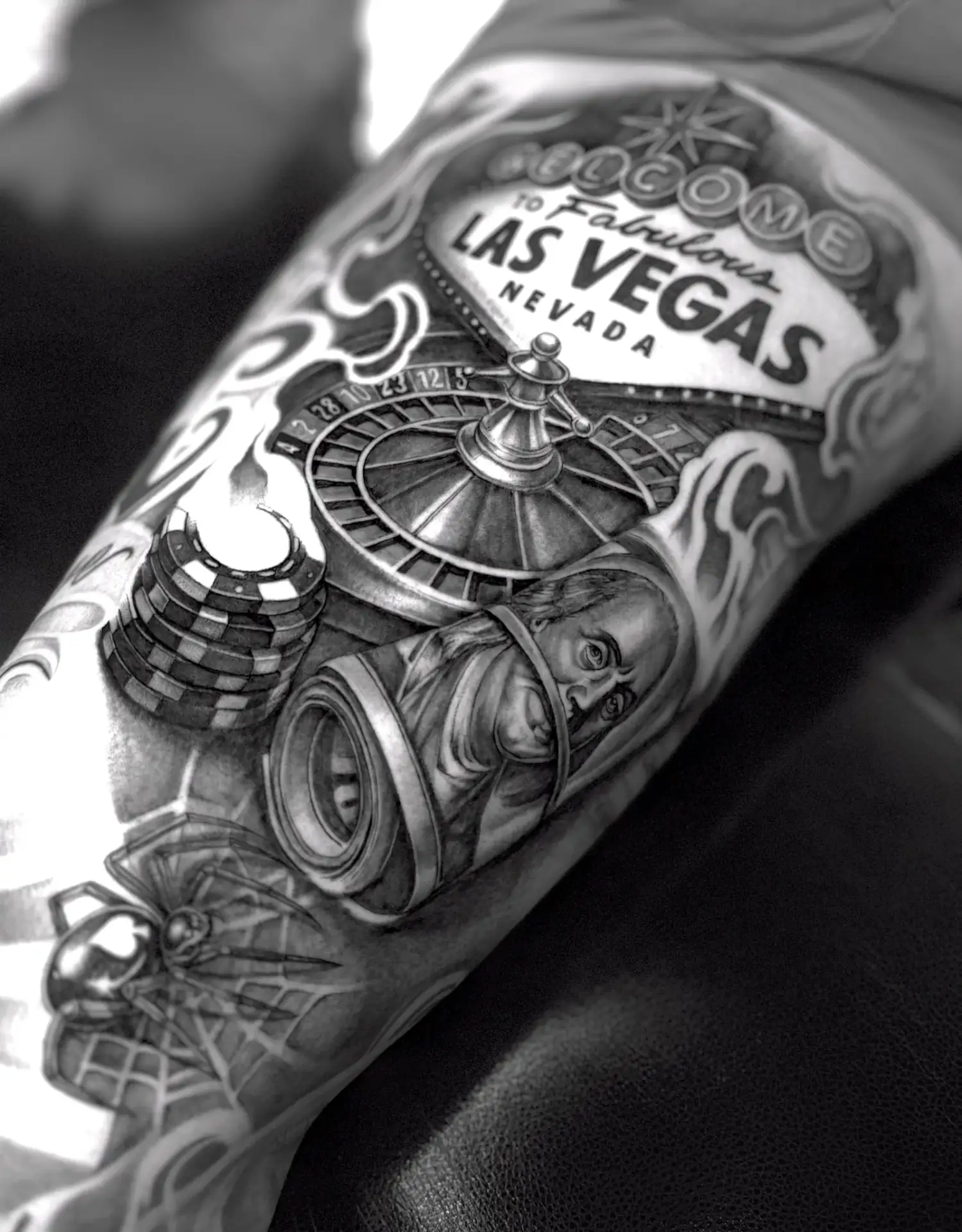 Creed Tattoo black and grey tattoo portfolio work 01, Seoul, Korea