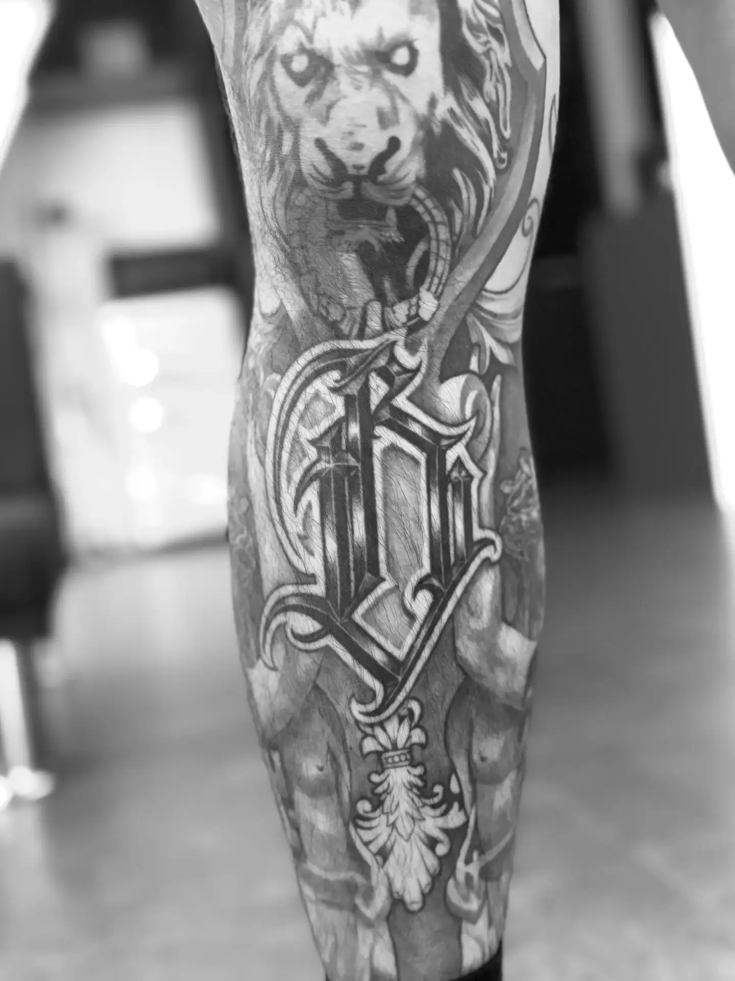 Creed Tattoo black and grey tattoo portfolio work 21, Seoul, Korea
